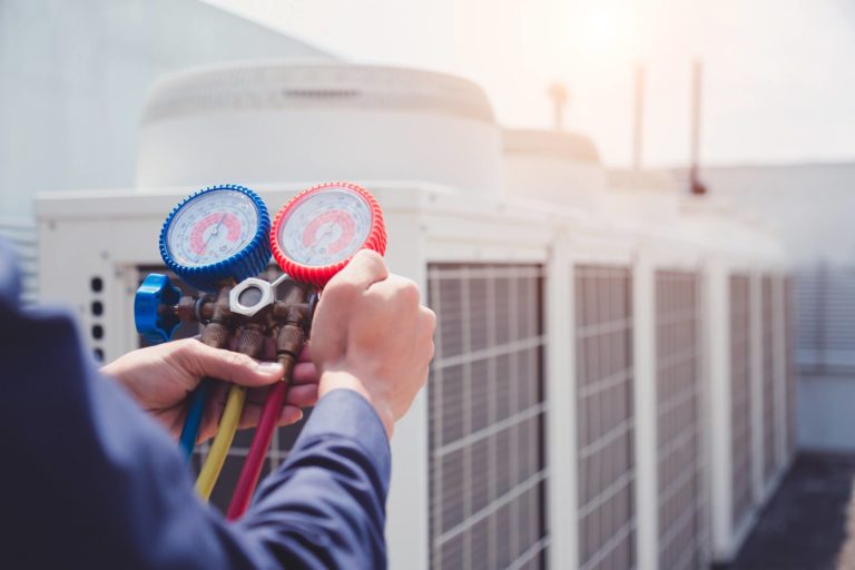 filling air conditioners.